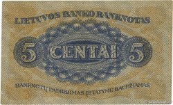 5 Centai LITUANIA  1922 P.09a SC