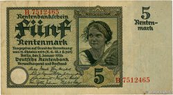 5 Rentenmark GERMANY  1926 P.169