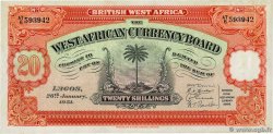 20 Shillings AFRIQUE OCCIDENTALE BRITANNIQUE  1951 P.08b