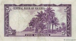 5 Shillings NIGERIA  1958 P.02a BB