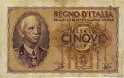 5 Lire ITALY  1940 P.028