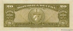 20 Pesos CUBA  1949 P.080a MBC
