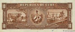 10 Pesos CUBA  1956 P.088a MBC