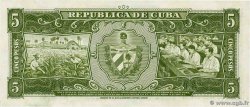 5 Pesos CUBA  1958 P.091a FDC