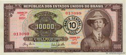 10 Cruzeiros Novos sur 10000 Cruzeiros BRAZIL  1967 P.190a AU