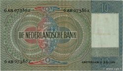10 Gulden PAíSES BAJOS  1940 P.056a MBC+