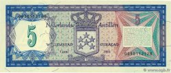 5 Gulden ANTILLES NÉERLANDAISES  1984 P.15b NEUF