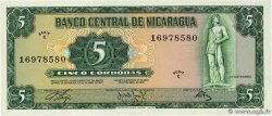 5 Cordobas NICARAGUA  1972 P.122