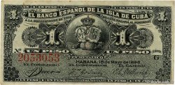 1 Peso KUBA  1896 P.047a