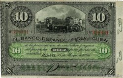 10 Pesos CUBA  1896 P.049c