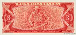 3 Pesos Remplacement KUBA  1984 P.107ar ST