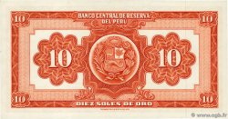 10 Soles de Oro PERU  1967 P.084a AU