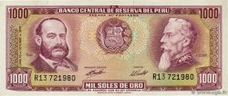 1000 Soles de Oro PERú  1970 P.105b