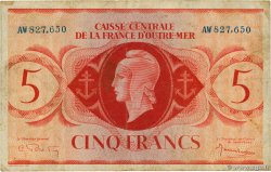 5 Francs FRENCH EQUATORIAL AFRICA  1944 P.15b