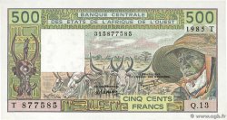 500 Francs ÉTATS DE L AFRIQUE DE L OUEST  1985 P.806Th