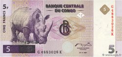 5 Francs CONGO (RÉPUBLIQUE)  1997 P.086A
