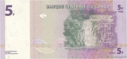 5 Francs REPUBBLICA DEMOCRATICA DEL CONGO  1997 P.086A FDC