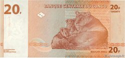 20 Francs Remplacement CONGO, DEMOCRATIC REPUBLIC  1997 P.088A UNC
