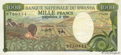1000 Francs RUANDA  1978 P.14a