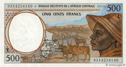 500 Francs ZENTRALAFRIKANISCHE LÄNDER  1993 P.401La