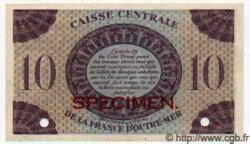10 Francs Spécimen GUADELOUPE  1943 P.27s FDC
