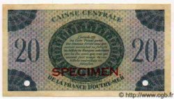 20 Francs Spécimen GUADELOUPE  1943 P.28s pr.SPL