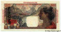 100 Francs La Bourdonnais Spécimen GUADELOUPE  1946 P.35s NEUF