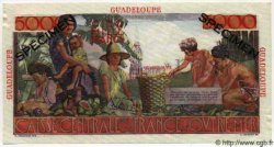 5000 Francs Schoelcher Spécimen GUADELOUPE  1946 P.38s pr.NEUF