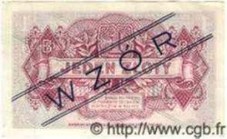 1 Zloty Spécimen POLONIA  1939 P.079s q.FDC