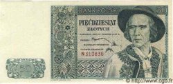 50 Zlotych POLOGNE  1939 P.084 NEUF