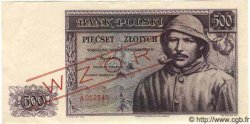 500 Zlotych Spécimen POLAND  1939 P.086s UNC-