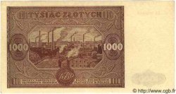 1000 Zlotych POLOGNE  1946 P.122 SPL