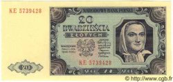 20 Zlotych  POLOGNE  1948 P.137 NEUF