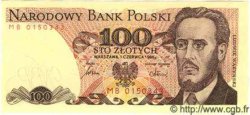 100 Zlotych POLOGNE  1986 P.143b NEUF