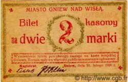 2 Marks POLOGNE Gniew 1920 P.-- TTB