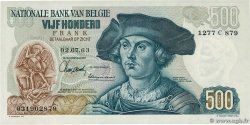 500 Francs BELGIQUE  1963 P.135a