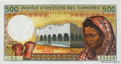 500 Francs KOMOREN  1976 P.07b