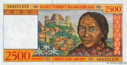 2500 Francs - 500 Ariary MADAGASCAR  1998 P.081 pr.NEUF