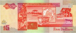 5 Dollars BELICE  1990 P.53a FDC