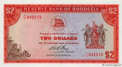 2 Dollars RHODÉSIE  1970 P.31d