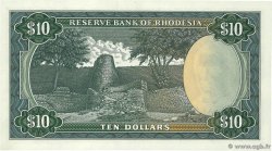 10 Dollars RHODÉSIE  1972 P.33d NEUF
