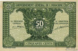 50 Cents INDOCHINE FRANÇAISE  1942 P.091a NEUF