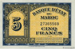 5 Francs MAROCCO  1944 P.24