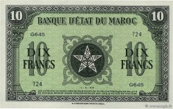 10 Francs MARUECOS  1944 P.25a