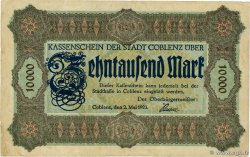 10000 Mark GERMANY Coblenz 1923 