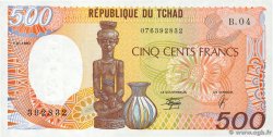 500 Francs CHAD  1990 P.09c