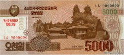 5000 Won Spécimen NORTH KOREA  2013 P.CS19s