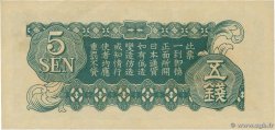 5 Sen CHINA  1940 P.M09a UNC-