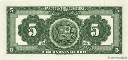5 Soles de Oro PERU  1966 P.083 UNC