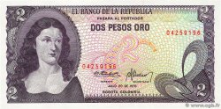 2 Pesos Oro COLOMBIA  1976 P.413b
